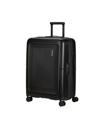KOFER DASHPOP-SPINNER 77/28 EXP TSA TRUE BLACK TROLLEY American Tourister