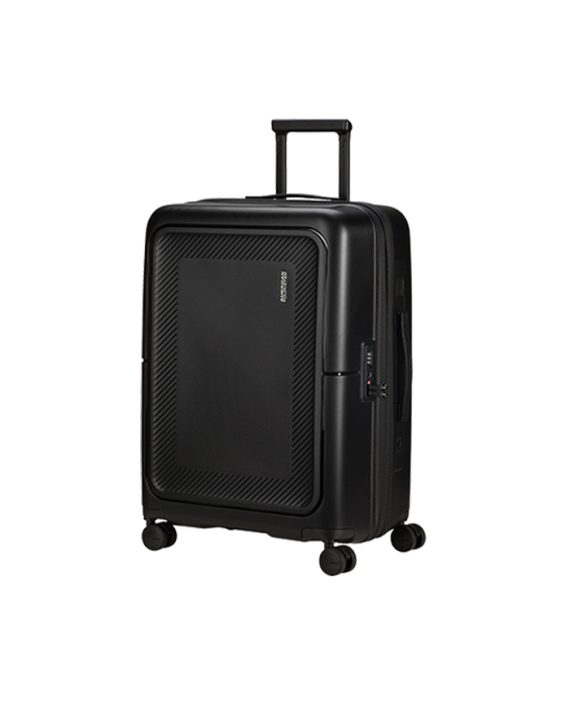 KOFER DASHPOP-SPINNER 77/28 EXP TSA TRUE BLACK TROLLEY American Tourister