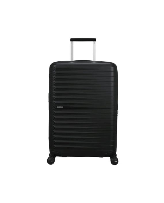 KOFER FASTFORWARD-SPINNER 68/25 TSA EXP FLASH BLACK TROLLEY American Tourister