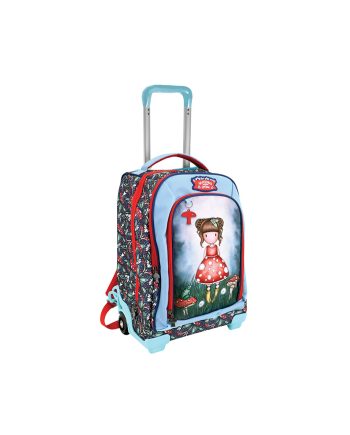 RANAC LITTLE MUSHROOM 3ZIPP GORJUSS BLUE TROLLEY Santoro