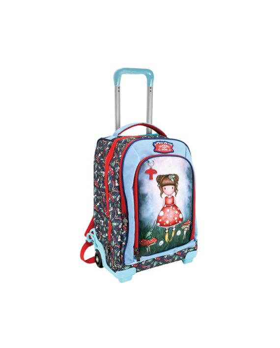 RANAC LITTLE MUSHROOM 3ZIPP GORJUSS BLUE TROLLEY Santoro