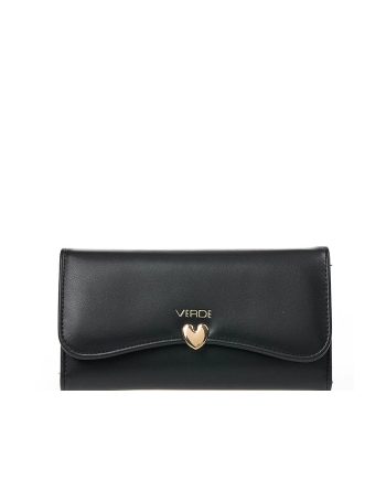 NOVČANIK CLIP WIDE BUTTON BLACK Verde
