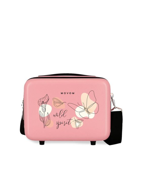 NESESER BEAUTY CASE WILD SPIRIT POWDER PINK Movom
