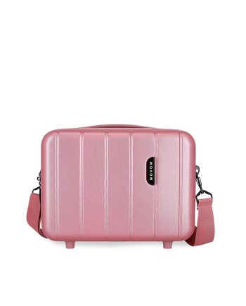 NESESER BEAUTY CASE WOOD PINK Movom